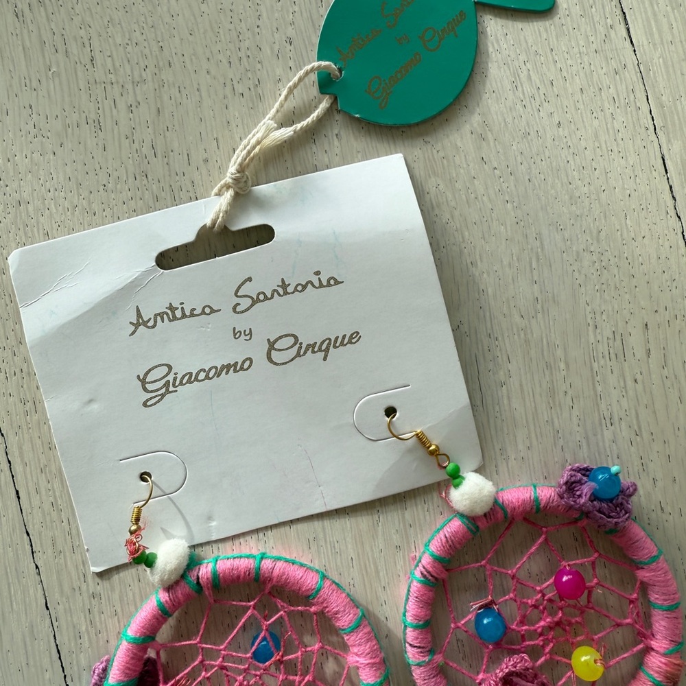 Antica Sartoria Colorful Dreamcatcher Earrings - Picture 2 of 4